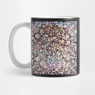 Mosaic Dark Blue and Pink Mug